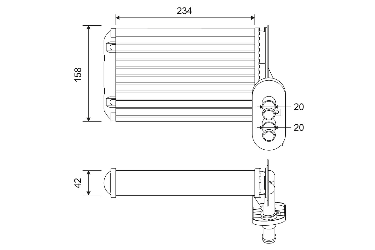 VALEO Fűtőradiátor 812030_VALEO